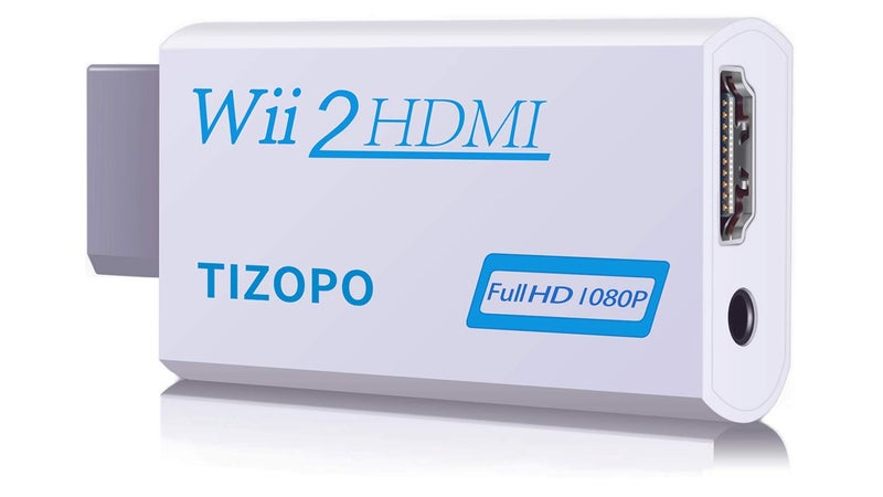 TIZOPO Wii to HDMI Converter,Wii HDMI Adapter Output Video Audio HDMI Converter 1080Pï¼Œwith 3,5mm Audio Jack&HDMI Output Compatible with Wii, Wii U, HDTV, Supports All Wii Display Modes 720P, NTSC - Image 1